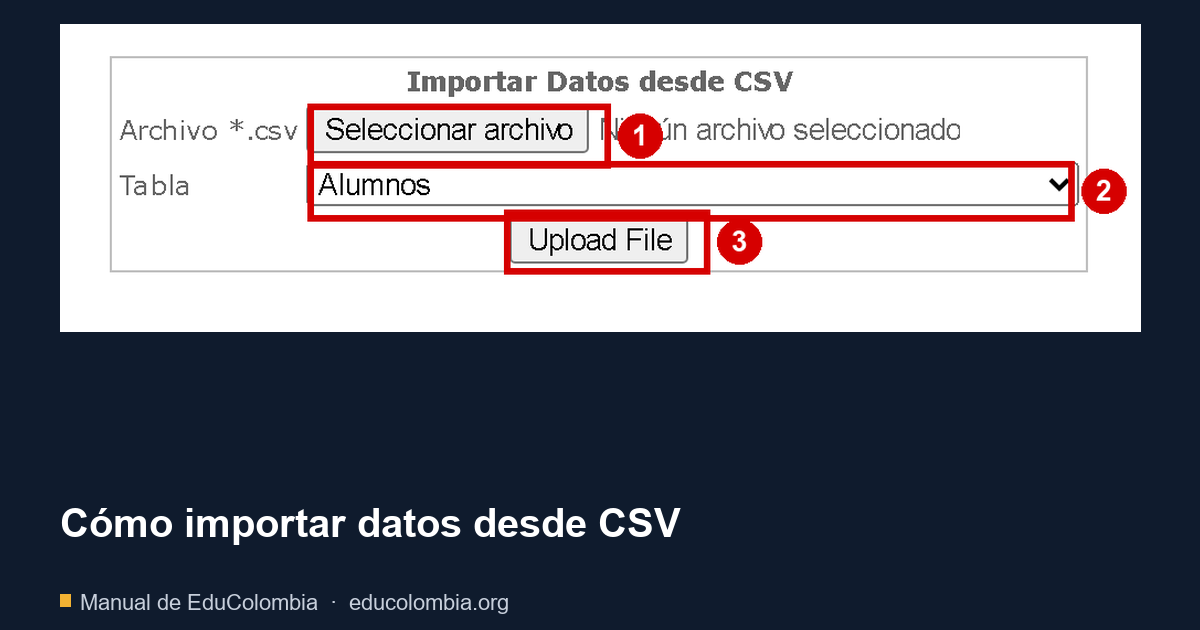 Cómo importar datos desde CSV