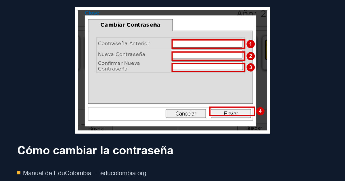 Cómo cambiar la contraseña