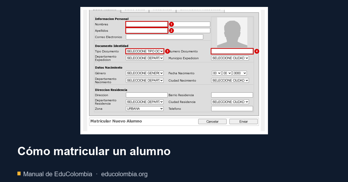 Cómo matricular un alumno