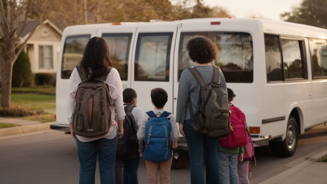 Transporte escolar: requisitos de los vehículos y derechos del estudiante