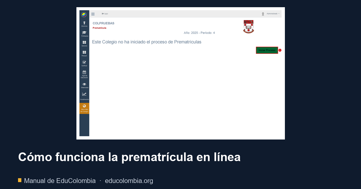 Cómo funciona la prematrícula en línea